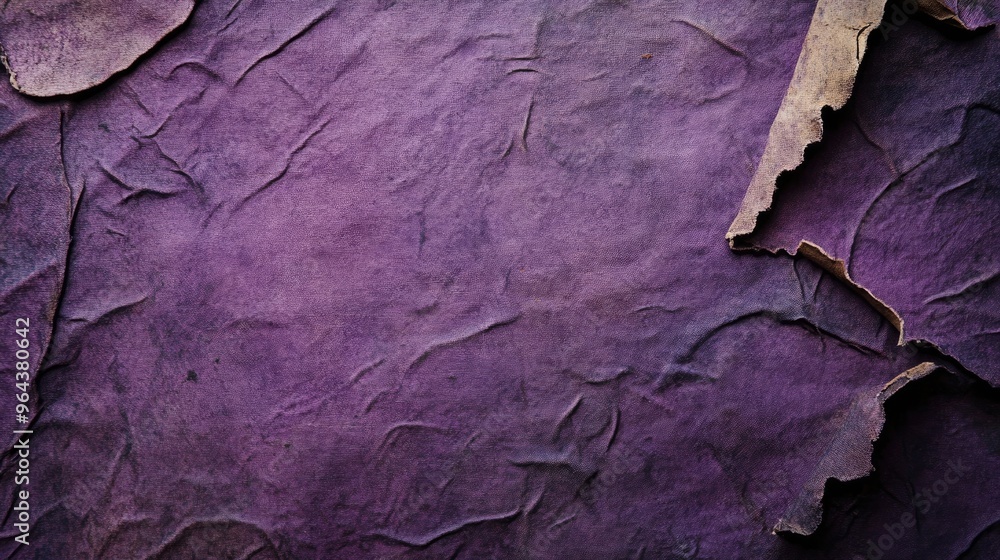 Fototapeta premium Purple buckskin parchment texture. Generative AI
