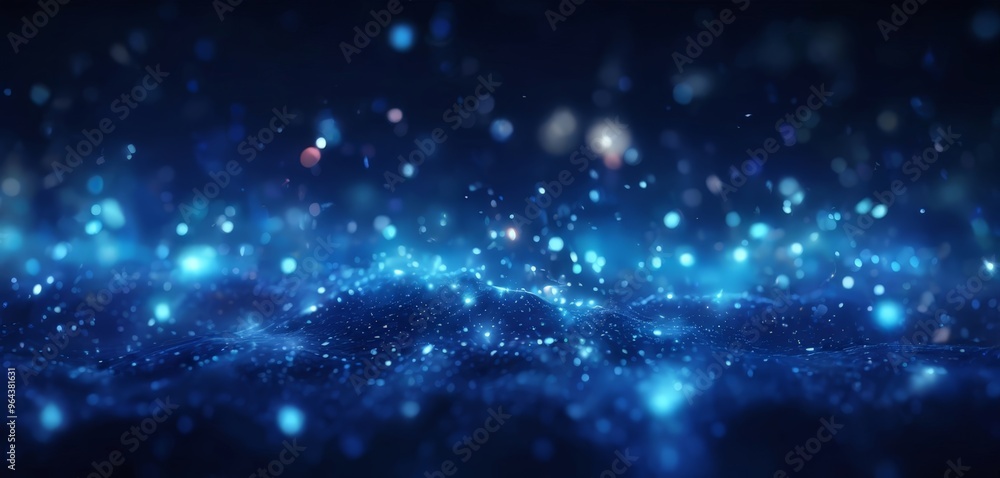Fototapeta premium a serene night sky filled with a multitude of twinkling stars, creating a and ethereal atmosphere.