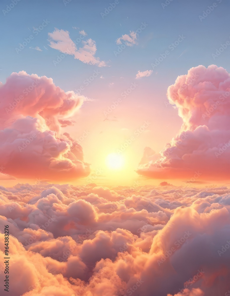 A breathtaking sunset scene unfolds from a high vantage point, with the sun's rays piercing through the clouds and casting a warm glow over the landscape. A breathtaking sunset scene unfolds from a high vantage point, with the sun's rays piercing through the clouds and casting a warm glow over the landscape.