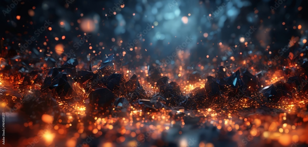 a chaotic scene of burning rocks and glowing embers, creating a sense of intense heat and energy. a chaotic scene of burning rocks and glowing embers, creating a sense of intense heat and energy.