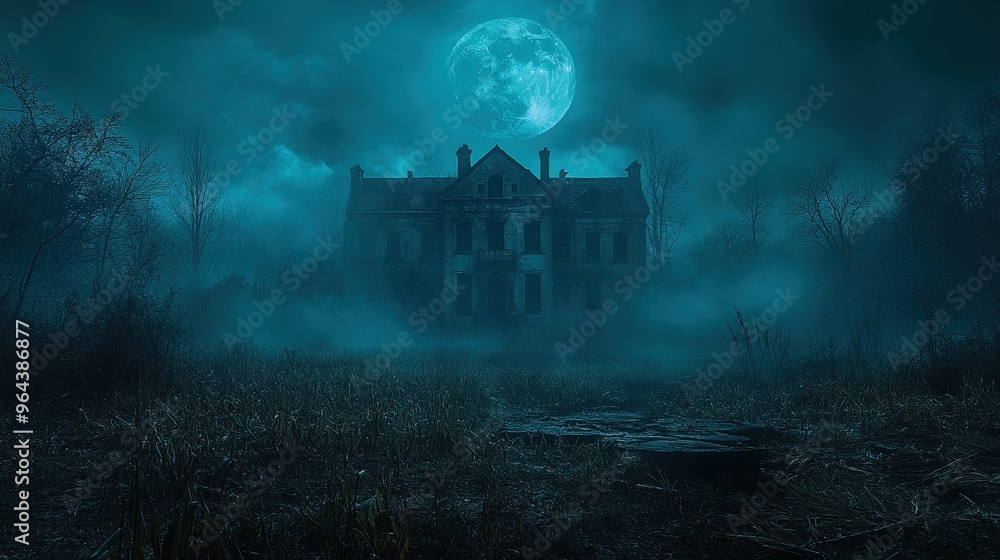 Mysterious Mansion under the Moonlight Mysterious Mansion under the Moonlight