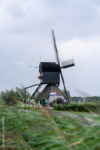 dutch windmill in the country