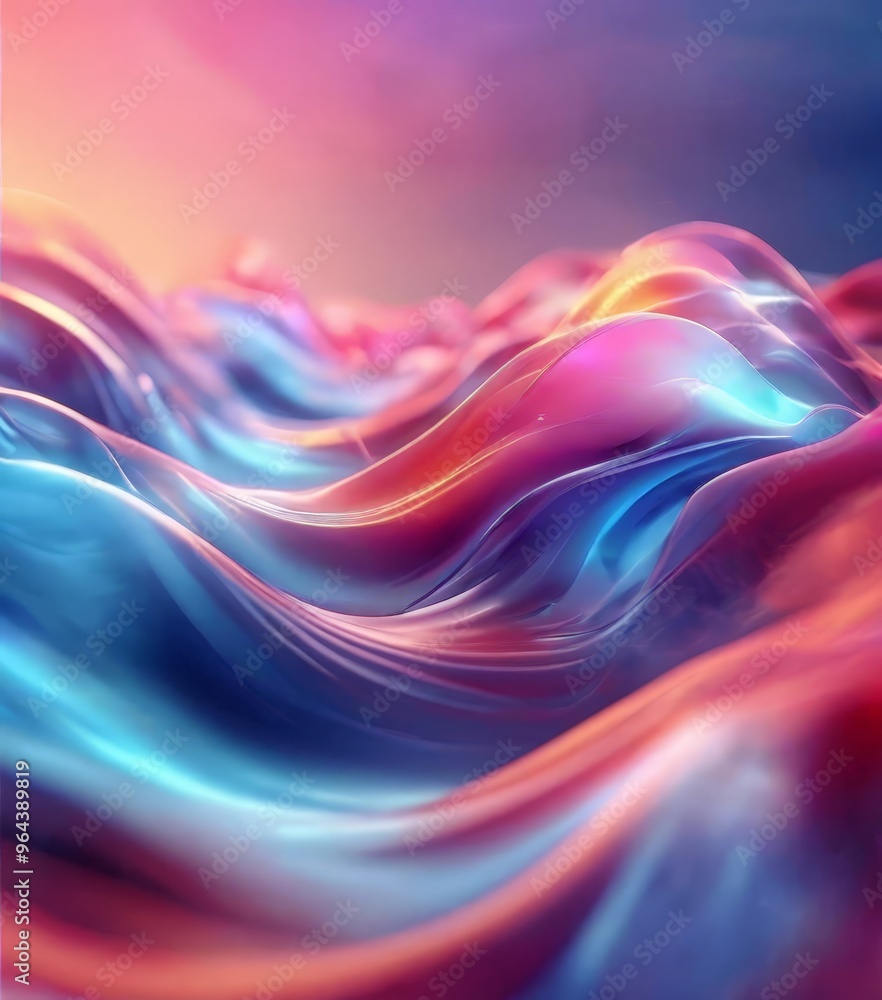 vibrant abstract composition of fluid, wave-like shapes in a gradient of pink, blue, and orange, creating a dynamic and visually striking effect. vibrant abstract composition of fluid, wave-like shapes in a gradient of pink, blue, and orange, creating a dynamic and visually striking effect.