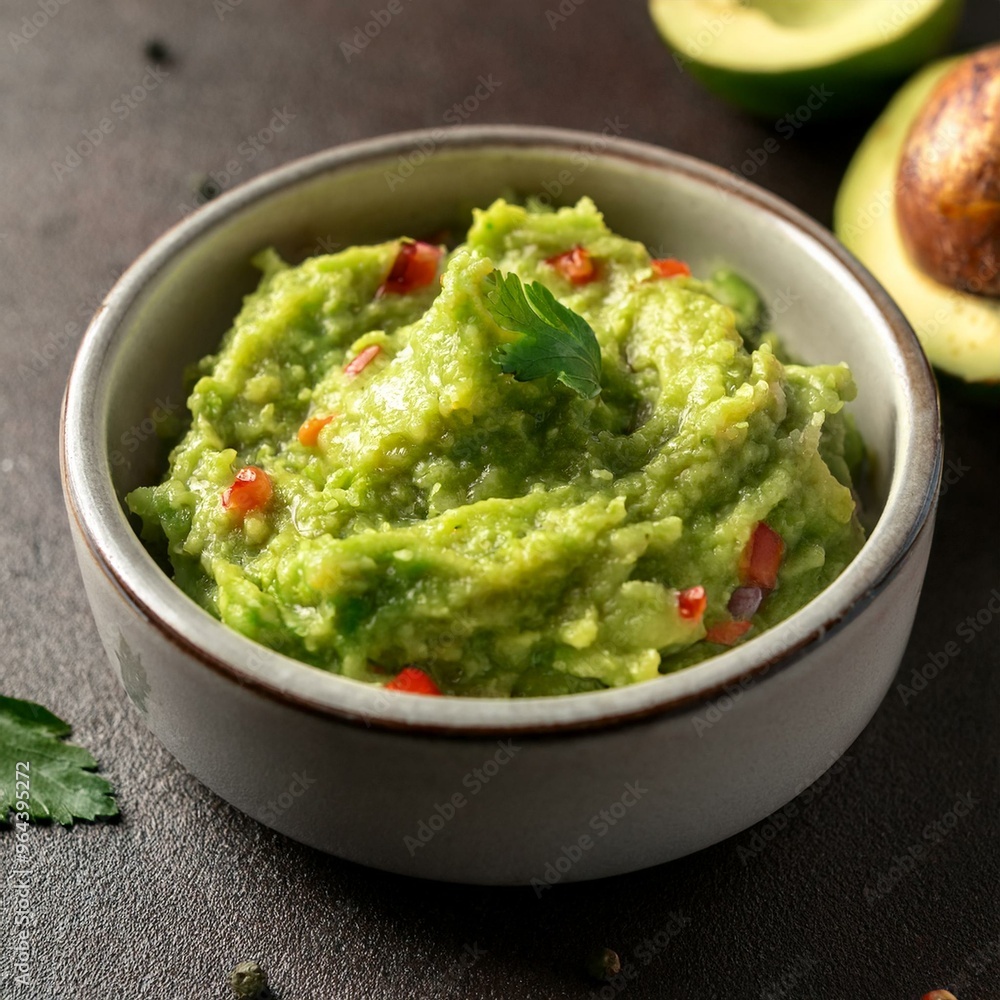 guacamole dip food, AI generated guacamole dip food, AI generated