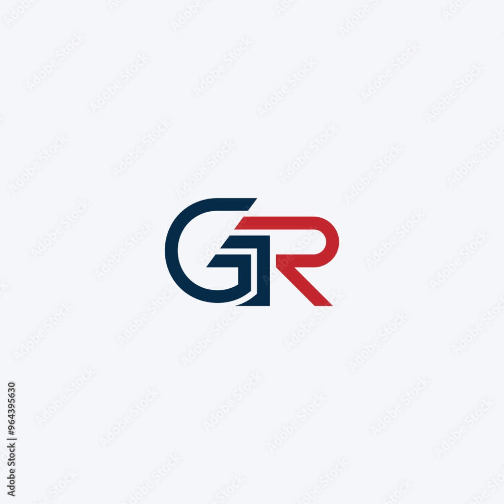 GR or RG letter logo design. Abstract outstanding professional business awesome artistic branding company different colors illustration. GR or RG letter logo design. Abstract outstanding professional business awesome artistic branding company different colors illustration.