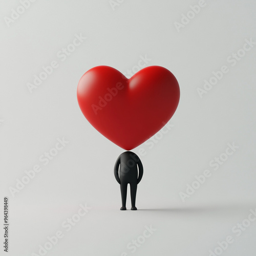 person with heart