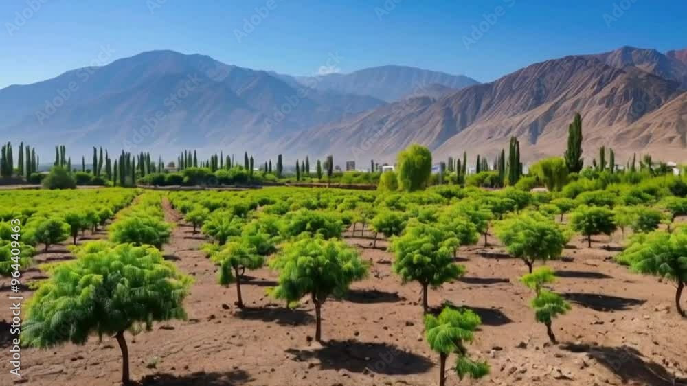 Reforesting plant and trees in desert Reforesting plant and trees in desert