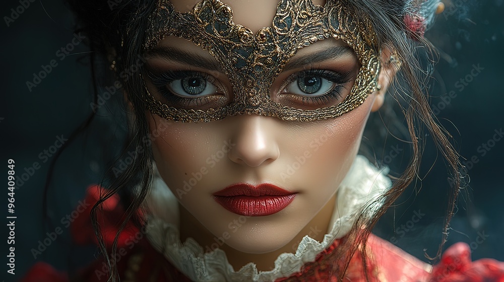 Mysterious Woman in a Mask Mysterious Woman in a Mask