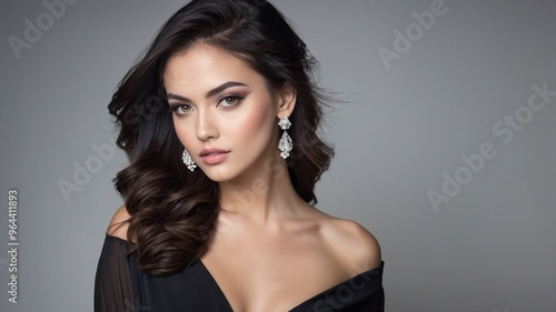 Wallpaper Mural クリエイティブな編集スタイルで際立つプロのモデルのポージングが描かれたビジュアル Torontodigital.ca