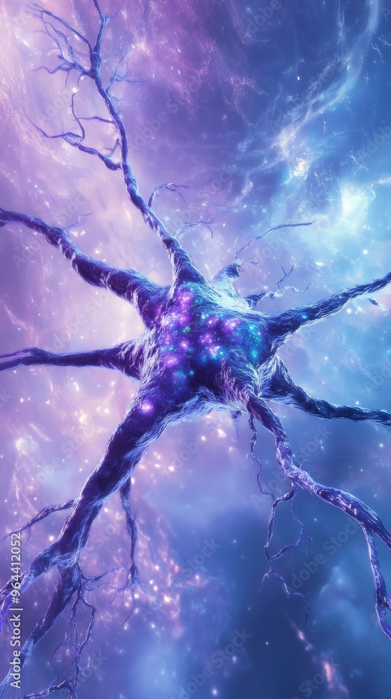 neuron with dendrites and axon neuron with dendrites and axon