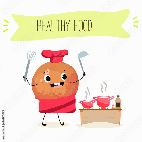 Funny fruity grapefruit characters. Comic elements, hand drawn style. Vector illustration for stickers, posters, prints. Funny fruits.