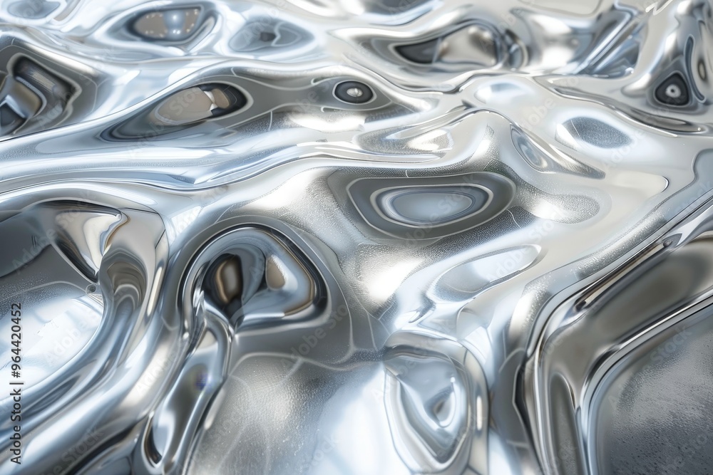 Shiny Reflections A Close-Up of Metal Surface Textures Shiny Reflections A Close-Up of Metal Surface Textures