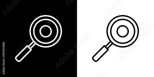 Search icon. Business icon. Online business. Black icon. Silhouette icon
