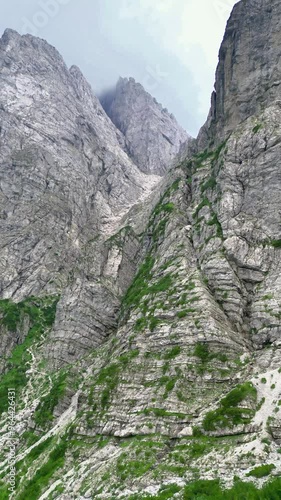 Dolomite-limestone bastions of the Creta Grauzaria mountain. Friuli to discover photo