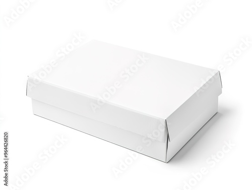  White cardboard box for storage or shipping