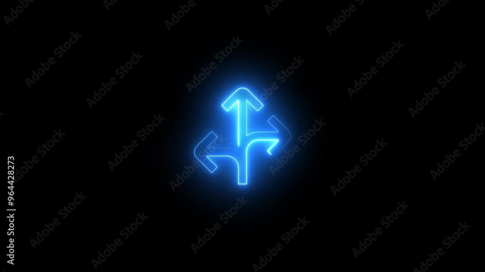Neon arrow. Moving arrow motion. Animation arrow on black background. Neon arrow. Moving arrow motion. Animation arrow on black background.