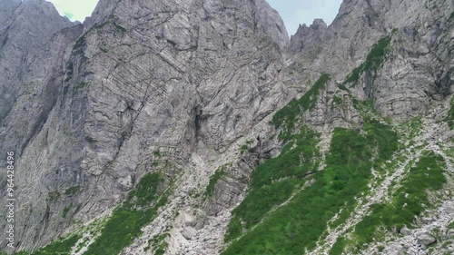 Dolomite-limestone bastions of the Creta Grauzaria mountain. Friuli to discover photo