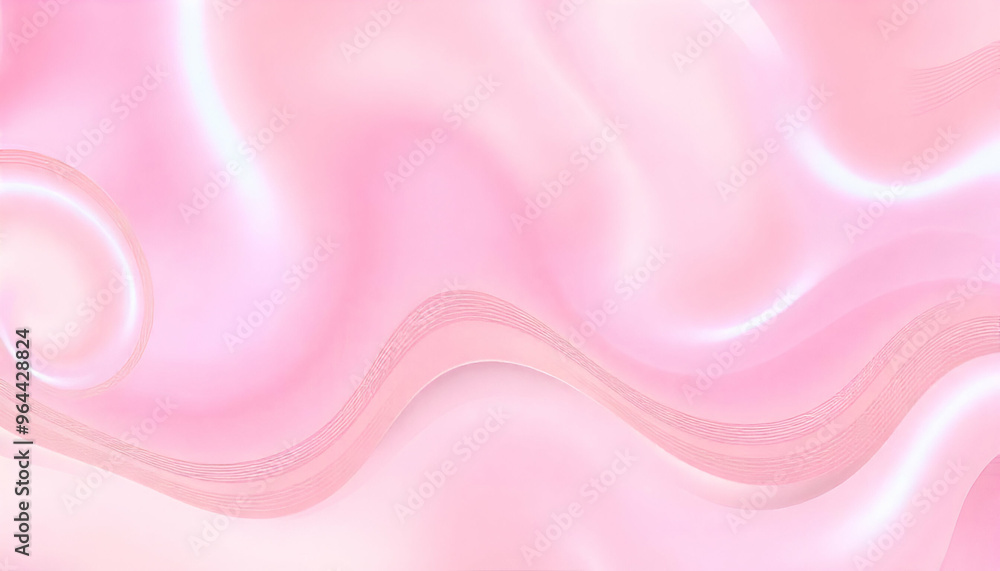 Soft pink and white abstract background with flowing, wavy lines Soft pink and white abstract background with flowing, wavy lines