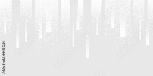 Dots Digital Technology Grey Light Vector Background. Artificial Intelligence Abstract Data Code Concept. White Rain Gritty Texture Grain Backdrop Illustration