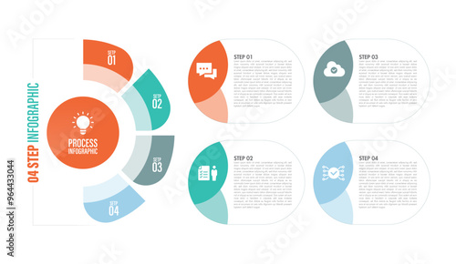 Wallpaper Mural Pie chart with 10 to 04 steps. Colorful diagram collection with Circle icons for infographic, business presentation. Vector illustration. Torontodigital.ca