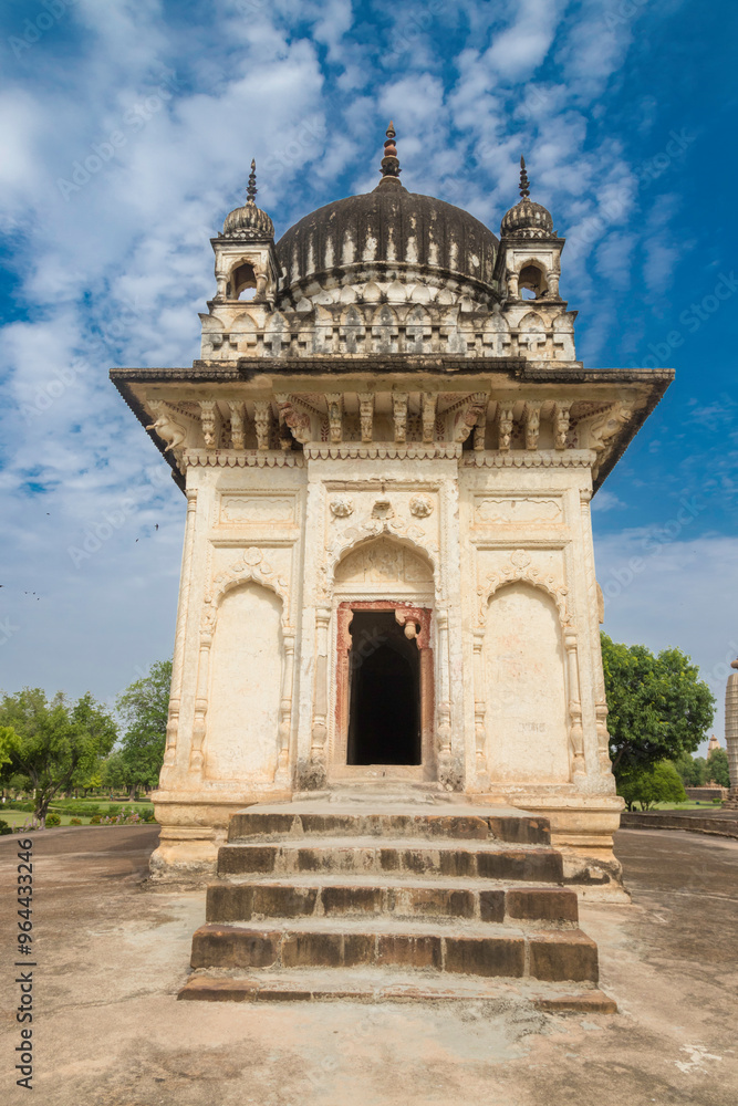 Fototapeta premium Pratapeshwar temple in khajuraho the group of monuments of hindu and jain temples in chhatarpur district, madhya pradesh, India.Unesco world heritage site.