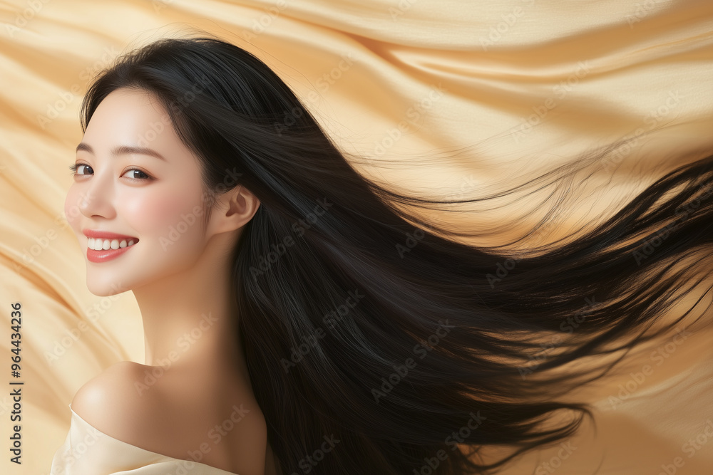 美しい髪の毛の女性 美しい髪の毛の女性
