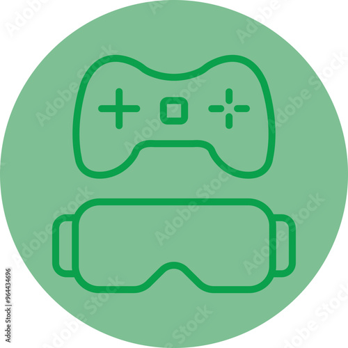 Vr Gaming Icon Design