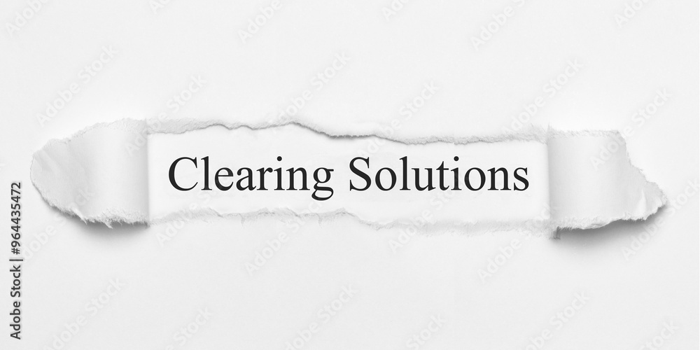 Obraz premium Clearing Solutions 
