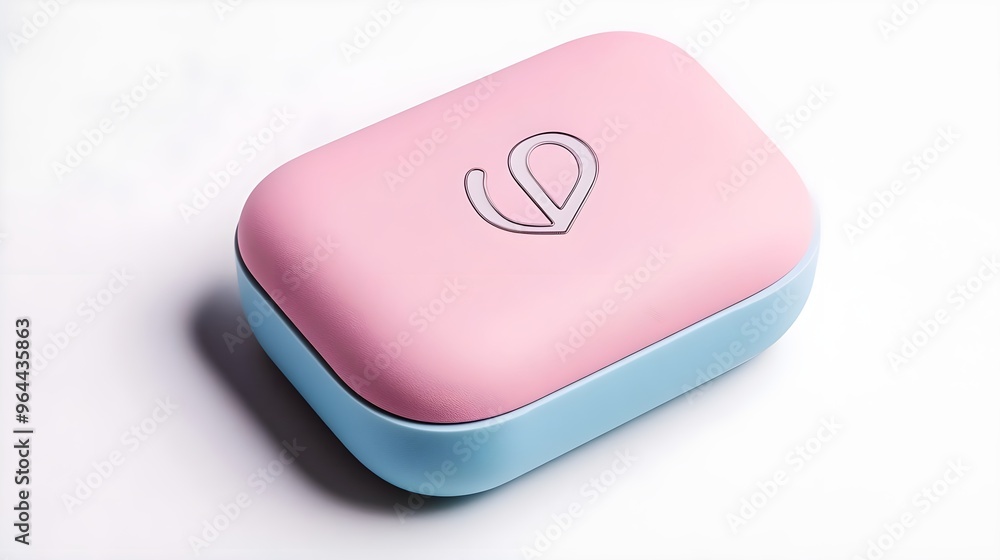 Pink & Blue Case with Logo - Minimalist Product Design Pink & Blue Case with Logo - Minimalist Product Design