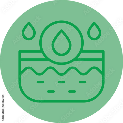 Oil Skin Vector Icon Design