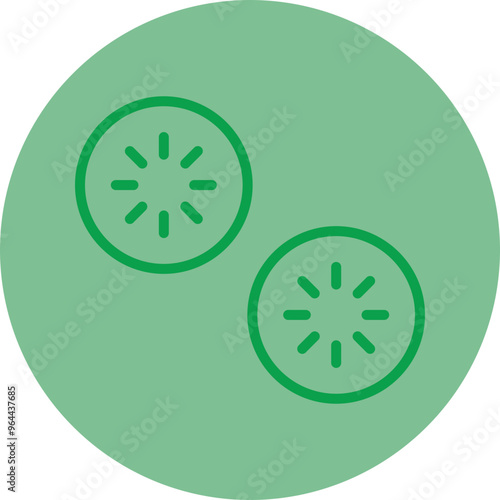 Cucumber Vector Icon Design