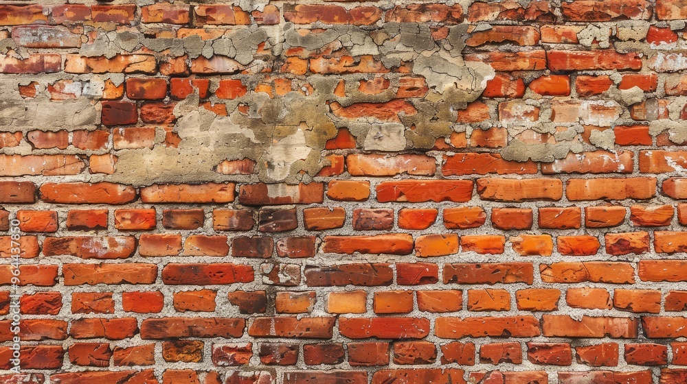 Obraz premium Antique Red Brick Wall Background
