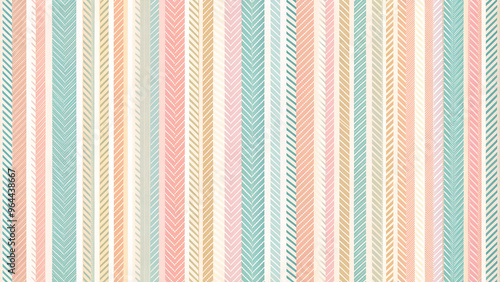 Stripes of different widths in a pastel color scheme photo