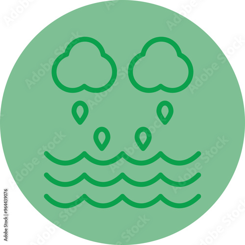 Rainstorm Vector Icon Design