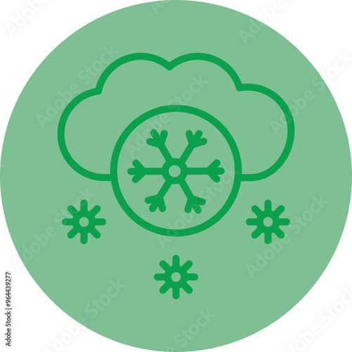 Snow Vector Icon Design