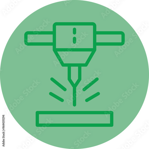 Cnc Machine Icon Design