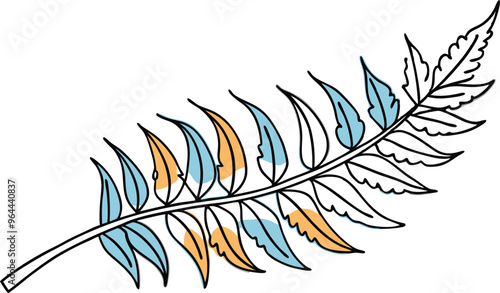 Graceful Simple Leaf Vector Art 