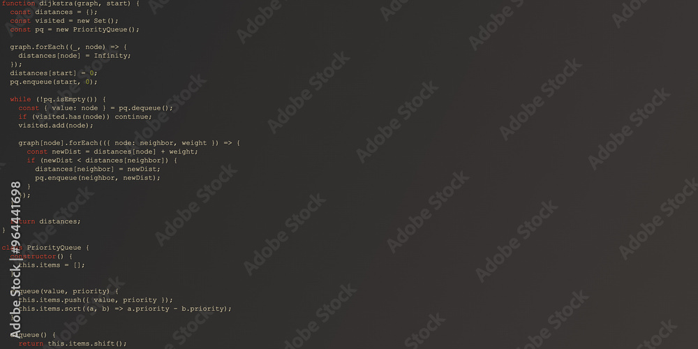 Fototapeta premium IDE Interface with Random Code: Programmer's Workspace