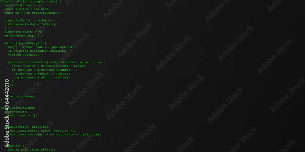 Naklejka premium Random Code Displayed in Integrated Development Environment