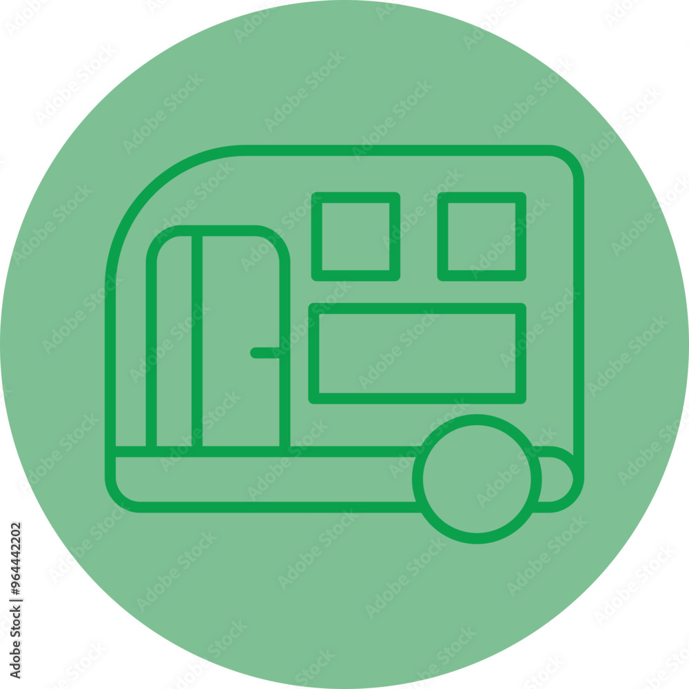 Caravan Icon Design Caravan Icon Design