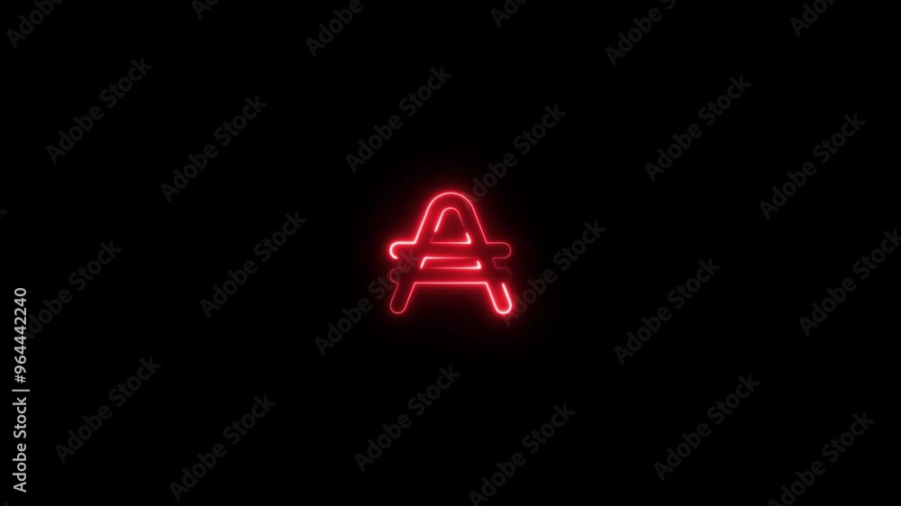 Energy Four Color Neon Filing Effect Alphabet A Energy Four Color Neon Filing Effect Alphabet A