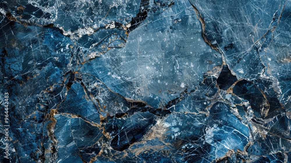 Blue and Black Granite Stone Texture on Marble Wall Surface Blue and Black Granite Stone Texture on Marble Wall Surface