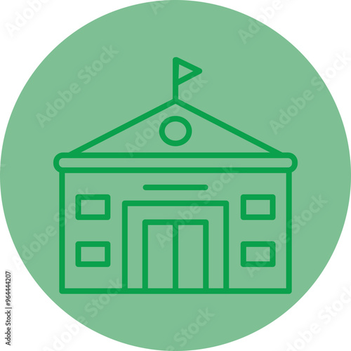 Embassy Vector Icon Design