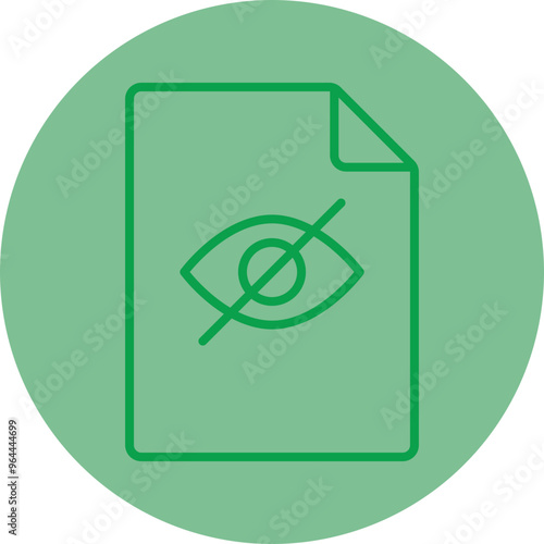 Hidden File Vector Icon Design