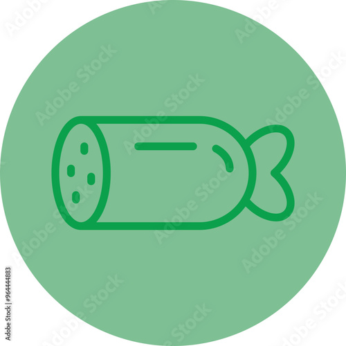 Salami Vector Icon Design