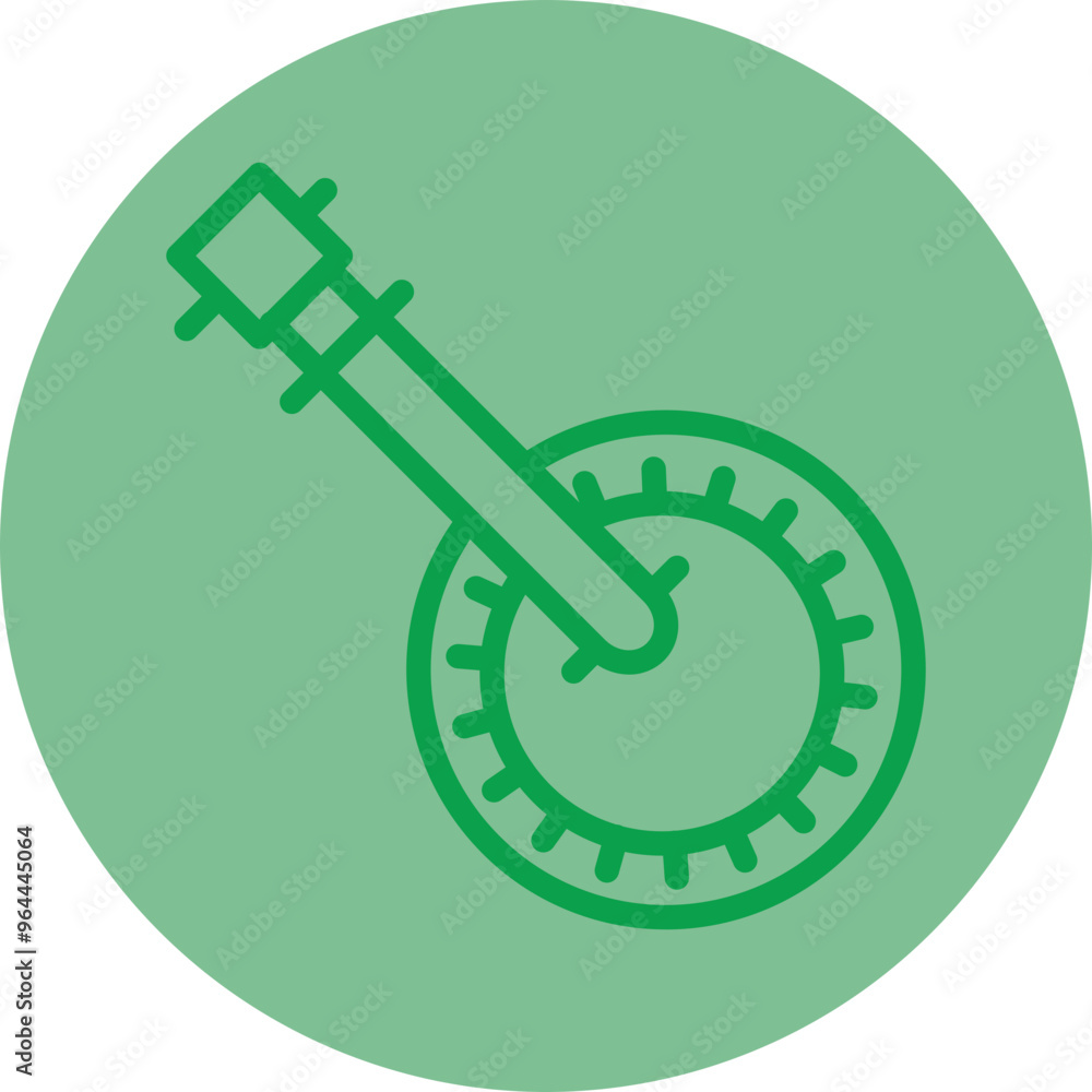 Banjo Vector Icon Design