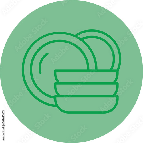 Dishware Vector Icon Design