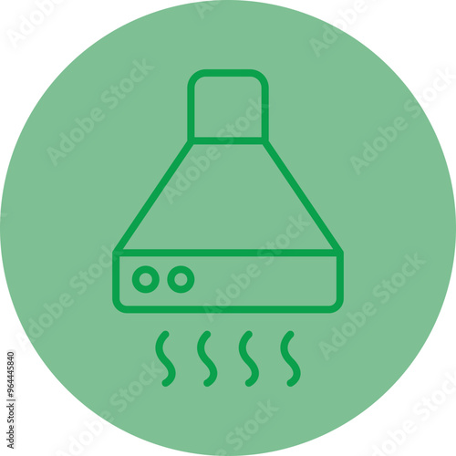 Extraction Hood Vector Icon Design photo