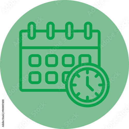 Deadline Vector Icon Design