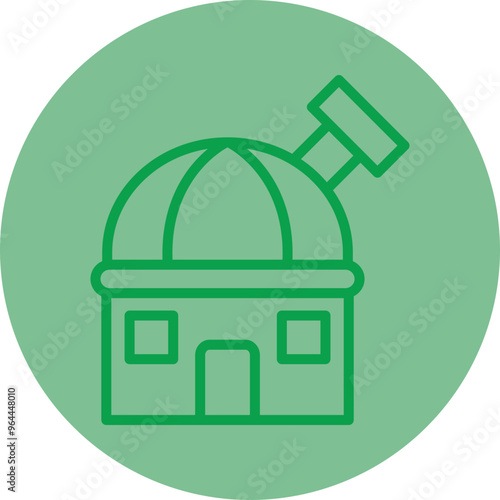 Observatory Vector Icon Design